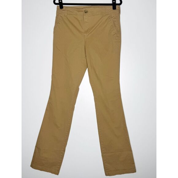Old Navy Mid-Rise Boot-Cut Khakis Women's Size 8 Tall - Picture 1 of 7